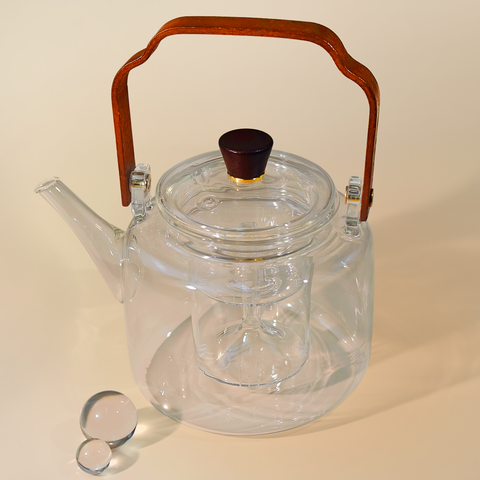 Portable Lift-Handle Teapot