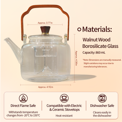 Portable Lift-Handle Teapot