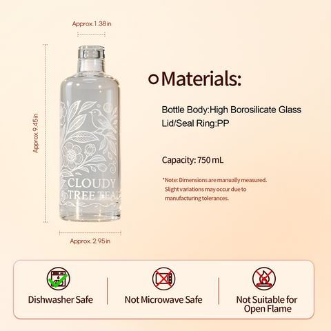 CloudyTree Summer Breeze Glass Bottle